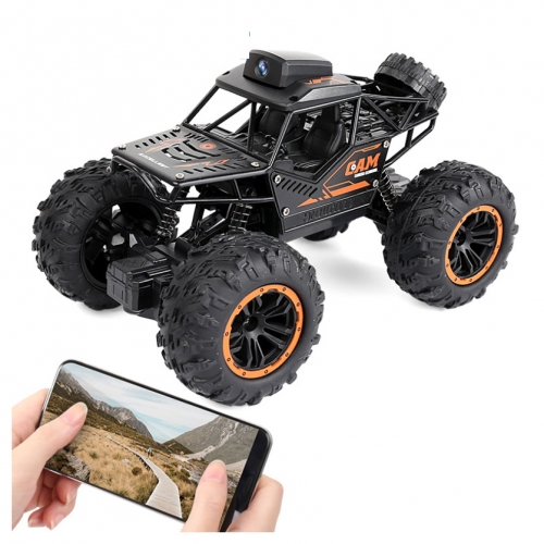 WiFi Real-time FPV 720P Camera Car Alloy 1:18 Big Climbing Off-Road Buggy Truck with camera