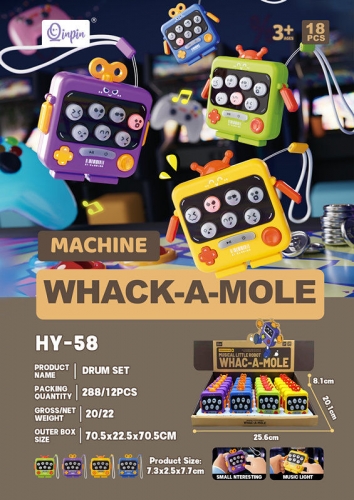 Robot Plastic Whack A Mole Game Toy