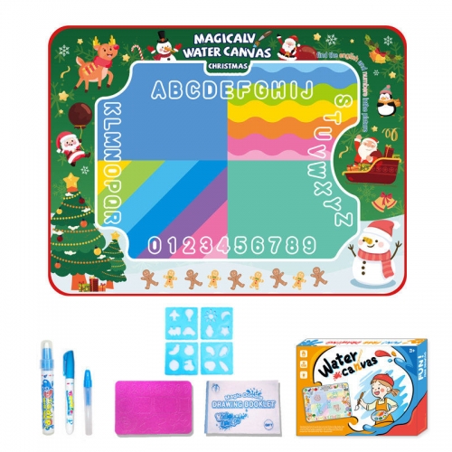 Graffiti DIY Puzzle Early Education Water Painting Blanket Christmas Theme Magic Water Canvas