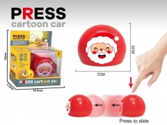 Press Santa Claus pattern ball car ABS material